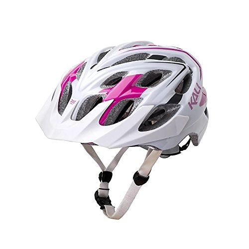 Mountain Bike Helmet : Kali Protectives Unisex_Adult 421131306 MTB Helmet, White / Magenta, M