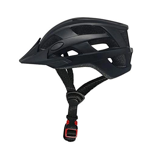 Mountain Bike Helmet : Kaper Go Adult Professional Bicycle Helmet Protective Gear For Men And Women One-piece Mountain Riding Helmet (Color : Black)