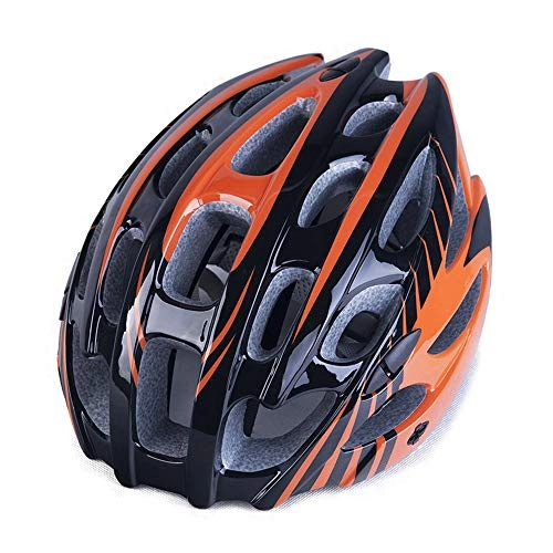 Mountain Bike Helmet : Kaper Go Bicycle Integrated Riding Helmet Bicycle Riding Helmet Mountain Bike Helmet For Men And Women (Color : Orange)
