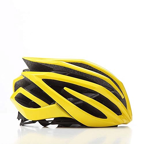 Mountain Bike Helmet : Kaper Go Bicycle Mountain Wheel Skating Helmet Equipment Riding Helmet Men And Women One-piece Bicycle Helmet (Color : Yellow)
