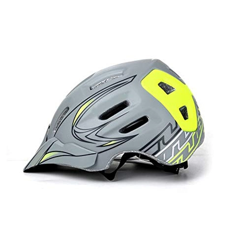 Mountain Bike Helmet : Kaper Go Bicycle Riding Helmet Ultra Light One-piece Helmet High Breathable Adult Mountain Road Bike Helmet (Color : Gray)