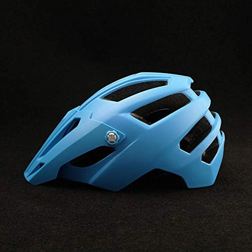 Mountain Bike Helmet : Kaper Go Cycling Helmet Male Bicycle Helmet Female Bicycle Helmet Breathable Comfortable Adult Mountain Bike Helmet (Color : Blue)