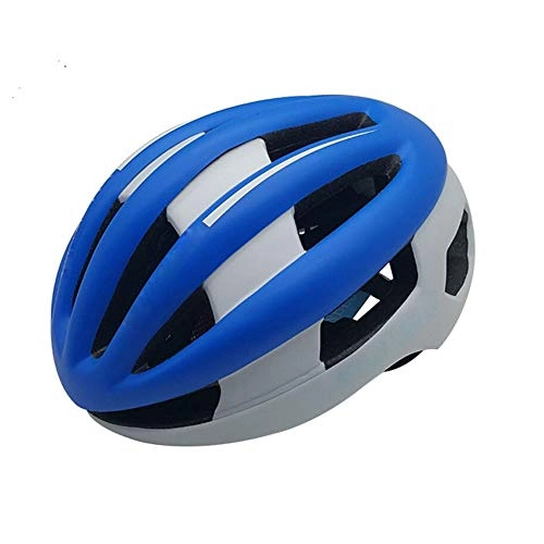 Mountain Bike Helmet : Kaper Go Mountain Bike Cycling Helmet Adult One-piece Protective Skating Skateboard Helmet Unisex Helmet (Color : White Blue)