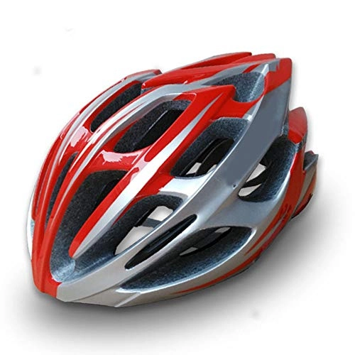 Mountain Bike Helmet : Kaper Go Mountain Bike Cycling Helmet Integrated Bike Helmet Men And Women Breathable Comfort Helmet (Color : Red)