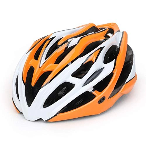 Mountain Bike Helmet : Kaper Go Mountain Bike Helmet Integrated Molding Helmet Riding Helmets Bicycle Equipment (Color : White yellow)