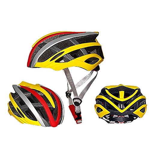 Mountain Bike Helmet : Kaper Go Mountain Bike Riding Helmet Skating Skateboard Integrated Molding Helmet Men And Women (Color : Yellow)