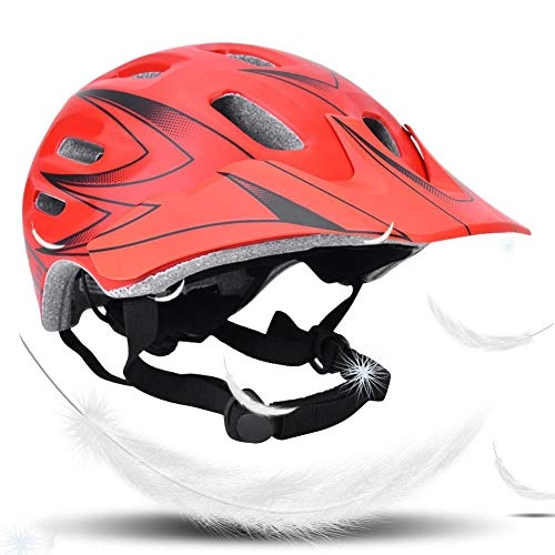 Mountain Bike Helmet : Keenso Bike Helmet, Outdoor Adjustable Cycling Road Bike Mountain Bicycle Safety Helmet Sports Helmets for Women and Men(Red Black M)