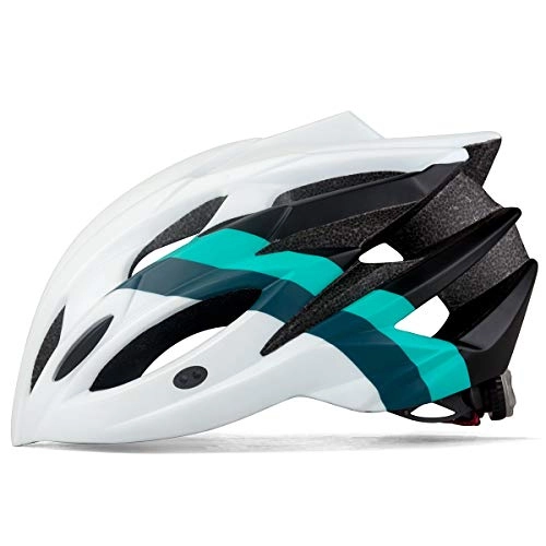 Mountain Bike Helmet : KING BIKE Cycle Helmet Men Women Adults Bicycle Bike Cycling Helmets for Mens Ladies Womens with Safety Rear Led Light and Helmet Backpack Lightweight
