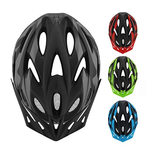 Mountain Bike Helmet : KingbeefLIU Helmet Adult Mountain Bike MTB Bicycle Cycling Adjustable Lightweight Helmet with Light Black Blue M / L