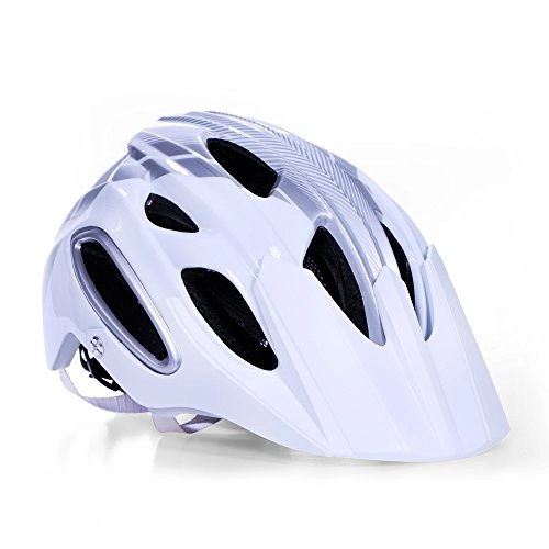 Mountain Bike Helmet : KSNCQJ Mountain helmet men and women one-piece bicycle riding equipment mountain bike helmet Cycling helmet (Color : Color: Silver)