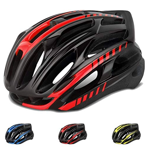 Mountain Bike Helmet : KuaiKeSport Adult Bike Helmet, Adjustable Bicycle Helmet-CE Certified, Super Light Comfortable and Breathable Cycling Helmet Bicycle Helmets for Men and Women Mountain Bike Helmet Riding Equipment, Red