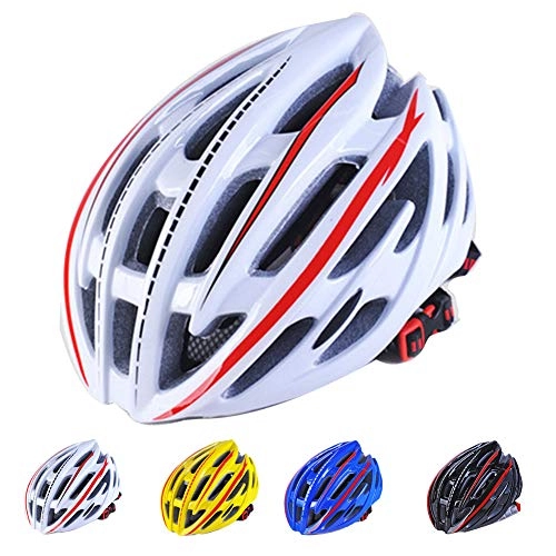 Mountain Bike Helmet : KuaiKeSport Bicycle Helmet Adult, Unisex Mountain Bike Helmet with LED Taillight-CE Certified, Super Light Cycling Helmet Breathable Lightweight Riding Equipment Helmets for Adult Men and Women, White