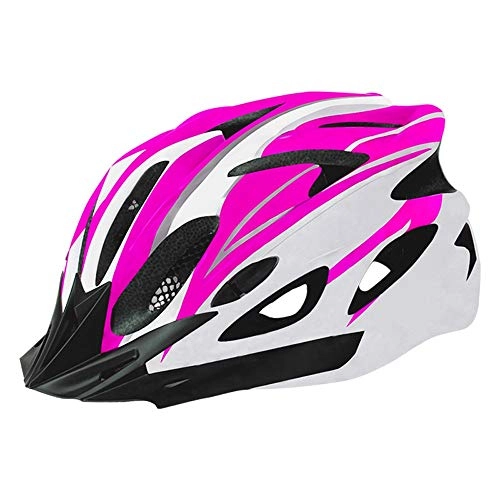 Mountain Bike Helmet : L.W.SURL Motorcycle Helmet Adjustable Bicycle Helmet Whippersnapper Helme Easy Outdoor Sports Mountain Road Bike Helmets Protector (Color : 02Red, Size : Free)