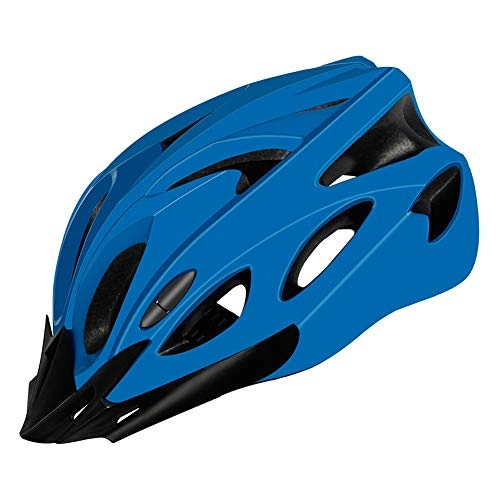 Mountain Bike Helmet : L.W.SURL Motorcycle Helmet Adjustable Cycling Helmet for Women Men Ultralight Road Mountain Bike Helmet 21 Vent Safety Protective Helmet (Color : Blue, Size : Free)