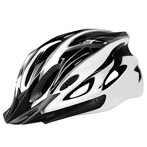 Mountain Bike Helmet : L.W.SURL Motorcycle Helmet Cycling Helmet for Women Men Adjustable Ultralight Road Mountain Bike Helmet Sports Safety Protective Helmet (Color : White, Size : Free)