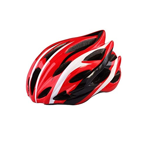 Mountain Bike Helmet : L.W.SURL Motorcycle Helmet Cycling Helmet Mountain Bike Unisex Cycle Helmets Protector Adjustable Outside Sports Multi Gloss Helmet (Color : 02Red, Size : Free)