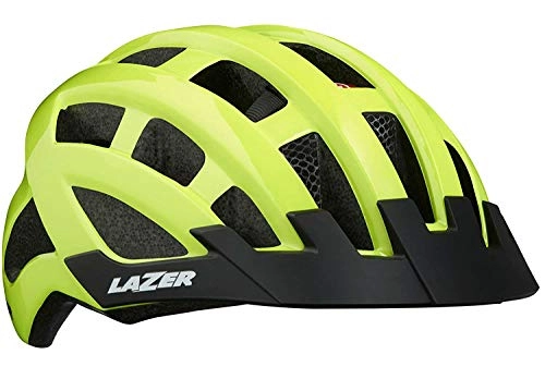 Mountain Bike Helmet : Lazer Compact DLX MIPS Mens Cycling Helmet - Hi Viz Yellow, One Size / Bicycle Cycle Biking Bike Road Mountain MTB Adult Head Safety Guard Skull Protection Breathable Cool Air Vent Commute Ride Wear