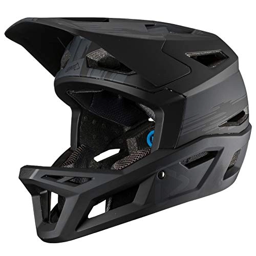 Mountain Bike Helmet : Leatt 1019302562 Unisex Adult Mountain Bike Helmet, Black, Size: L