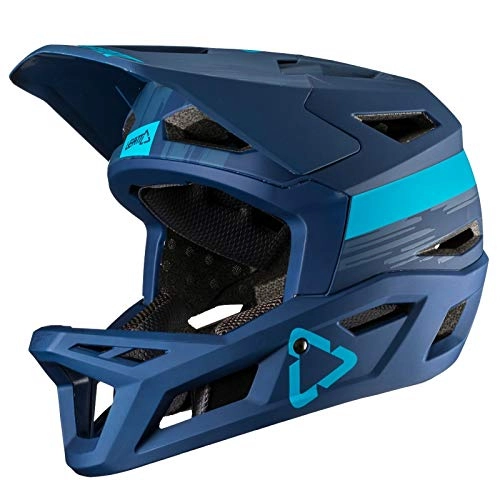 Mountain Bike Helmet : Leatt 1019302571 Unisex Adult Mountain Bike Helmet, Navy Blue, Size: M