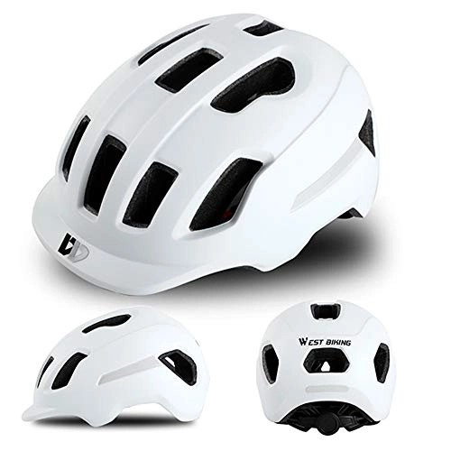 Mountain Bike Helmet : Lepeuxi Mountain Bike Helmet with Sun Visor Ultralight Adjustable MTB Cycling Bicycle Helmet Men Women Sports Outdoor Safety Helmet