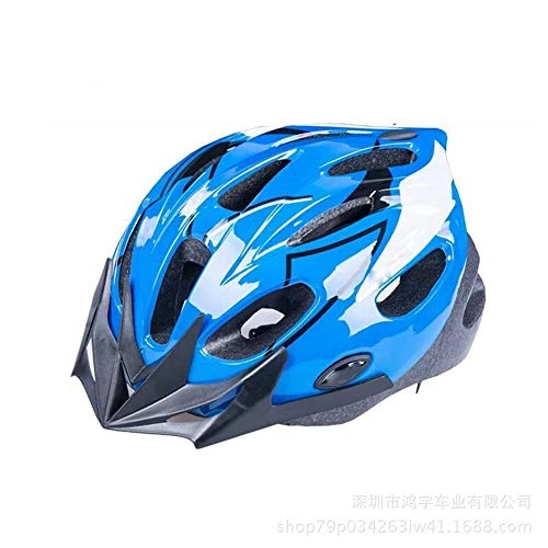 Mountain Bike Helmet : LERDBT Cycling helmet Men And Women Bicycle Helmet Youth Adjustable Comfortable Helmet With Bike Helmetfor Road Urban Mountain Safety Protecti (Color : Blue, Size : M)