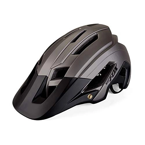 Mountain Bike Helmet : LFZP Bike Helmet Adjustable Riding Cycling Helmet Adult Head Safety Protection Comfortable Lightweight Mountain Bike Helmet, Gray