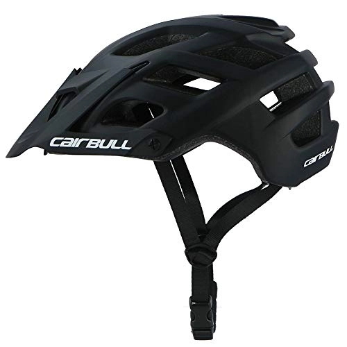 Mountain Bike Helmet : LIANYG Bicycle Helmet Mountain Bike Bicycle Helmet Eextreme Sport Riding Breathable 55-61CM 22 Vents In-Mold Helmet Safety Cycling Hat Adult 186 (Color : Black)