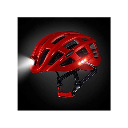 Mountain Bike Helmet : Light Cycling Helmet Bike Ultralight Helmet Mountain Road Bicycle MTB Helmet Safe Men Women 57-62cm (Color : Red)