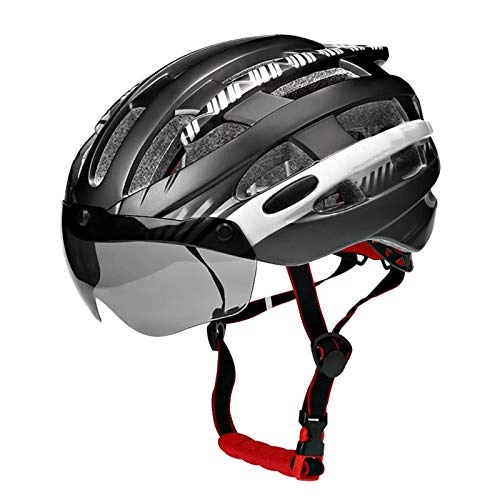 Mountain Bike Helmet : Lightweight MTB Bike Helmets with Sun Visor Integrally-Molded Urban Bike Helmet Ultralight MTB Bike Helmet Men Women Specialized Dirt Bike Helmets M / L(54-62CM)