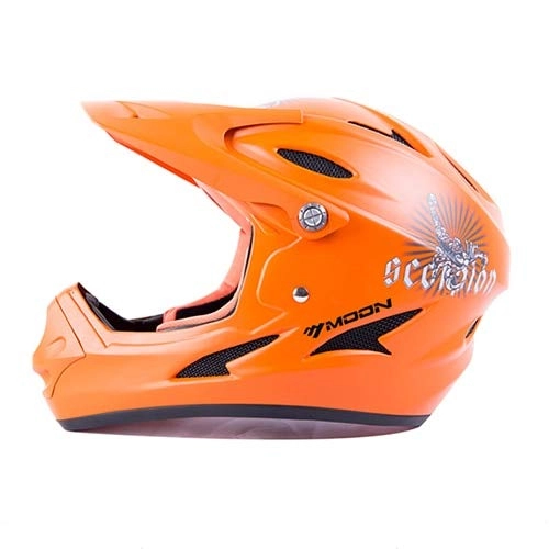 Mountain Bike Helmet : linfei Adults Bicycle Helmet Motocross Off Road Racing Downhill Bike Full Face Mtb Mountain Helmet Men Women 55-58Cm Yellow