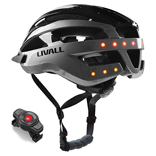 Mountain Bike Helmet : LIVALL Unisex's MT1 Music, Silver / Black, Large