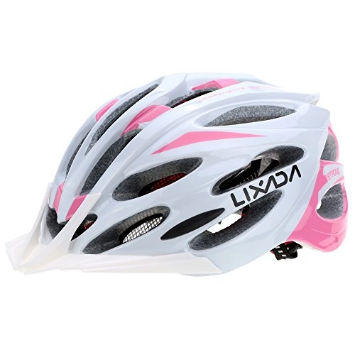 Mountain Bike Helmet : Lixada 24 Vents Ultralight Integrally-molded EPS Sports Cycling Helmet with Lining Pad Mountain Bike Bicycle Unisex Adjustable Helmet
