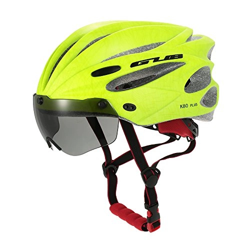 Mountain Bike Helmet : Lixada Bicycle Helmets Integrally Molded Cycling Helmets with Detachable Magnetic Goggles Mountain Road Bike Riding Outdoor Sport Safety Helmet