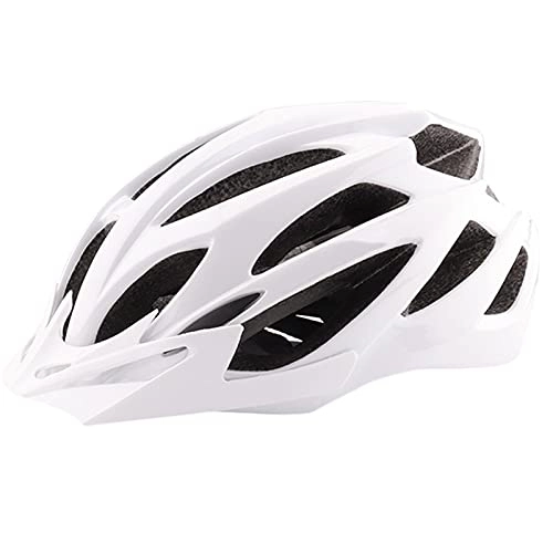 Mountain Bike Helmet : LK-HOME Bike Helmet, Used for Riding Protection of Skateboard Mountain Bike, Head Circumference 55-62 Cm, Ventilation And Impact Resistance, White
