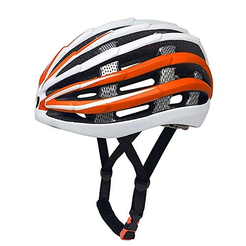 Mountain Bike Helmet : LPLHJD Motorcycle Helmet Bicycle Riding Adult Equipment Men and Women Safe And Comfortable Breathable Riding Helmet (Color : Orange)