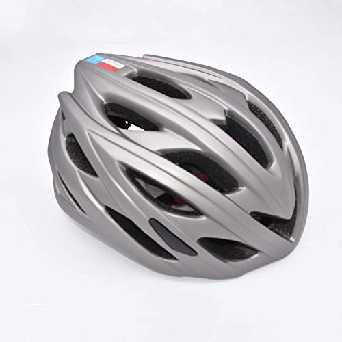Mountain Bike Helmet : LPLHJD Motorcycle Helmet Cycling Helmet Light Men and Women Breathable Mountain Bike Helmet Light Single Piece Helmet (Color : Gray)