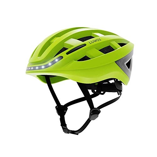 Mountain Bike Helmet : LUMOS Kickstart with MIPS Smart Helmet (Electric Lime) | Bike Accessories | Adult: Men, Women | Front and Rear LED Lights | Turn Signals | Brake Lights | Bluetooth Connected