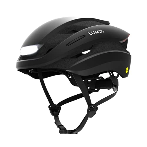 Mountain Bike Helmet : Lumos Ultra Smart Helmet | Bicycle Helmet | Front and Rear LED Lights | Turn Signals | Brake Lights | Bluetooth Connected | Adult: Men, Women (Charcoal Black, Size: M-L)
