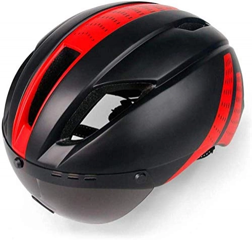 Mountain Bike Helmet : LYY Adult Bike Helmet with Visor Adjustable Size UV Protective Mountain Road Bicycle Cycling Helmets Safety Cap Unisex-E (Color : E)