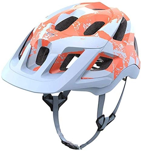 Mountain Bike Helmet : LYY Airflow Bike Helmets Mountain And Road Bicycle Cycling Helmet with Detachable Brim for Added Protection Adult Unisex Size 3D Adjustment Comfortable Lightweight Breathable Orange M