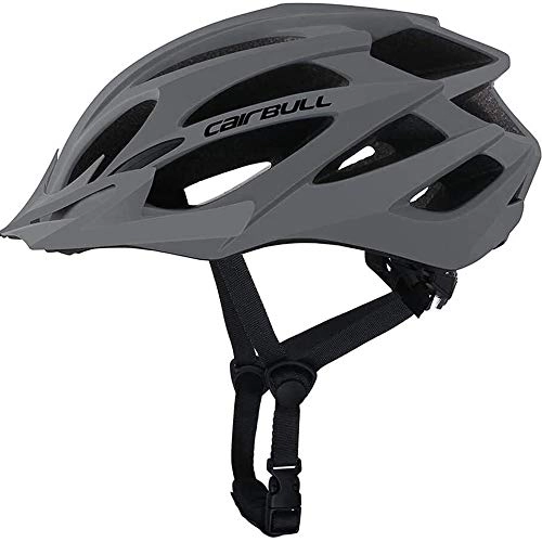Mountain Bike Helmet : MapleMiss Cycle Bike Bicycle Cycling Helmet Comfortable Lightweight Breathable Helmet - Back Light Mountain Road Bike Fully Shaped Cycling Helmets For Men Women (Color : Grey)