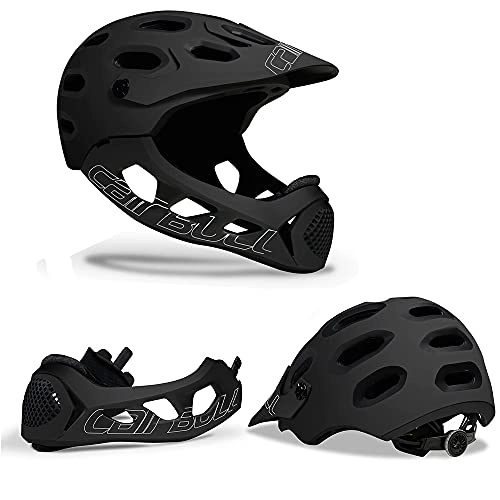 Mountain Bike Helmet : Mawwanta Full Face Cycle Helmet，Bike Mountain Cross Country Detachable Helmet，Lntegral MTB Extreme Sport Safety Helmets Suitable for Outdoor Riding Protection