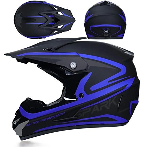 Mountain Bike Helmet : Mdder New adult off-road motorcycle helmet downhill mountain bike DH hood helmet helmet brim removable - 2c X XL