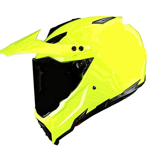 Mountain Bike Helmet : Mdsfe Gloss Black Helmet Motorcycle Racing Bike Helmet Off-Road Downhill Mountain Bike DH Cross Helmet Comfortable Lining - green yellow X M