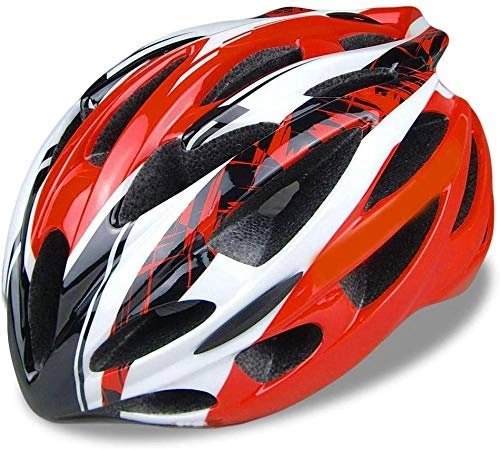 Mountain Bike Helmet : Men And Women Fashion Lightweight One-piece Mountain Bike Road Bike Bicycle Cycling Helmet Effective xtrxtrdsf (Color : Red)