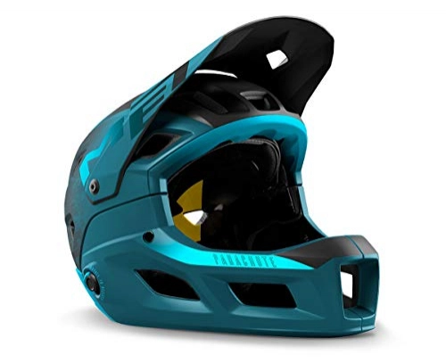 Mountain Bike Helmet : MET MCR MIPS Bicycle Helmet Full Face BMX MTB Parachute MCR MIPS Petrol Blue Size L 58 / 61 cm