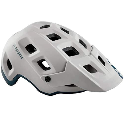 Mountain Bike Helmet : MET Terranova All Mountain Bike Helmet Grey Petrol Blue