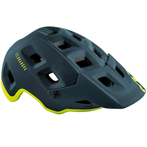 Mountain Bike Helmet : MET Terranova MTN-TCC Full-Face Helmet Blue Lime S