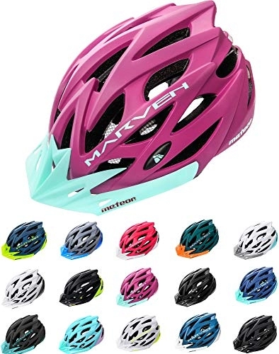 Mountain Bike Helmet : meteor Cycle Helmet MTB Bike Bicycle Skateboard Scooter Hoverboard Helmet For Riding Safety Lightweight Adjustable Breathable Helmet for Men Women Kids Childs With Detachable Visor MARVEN