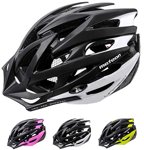 Mountain Bike Helmet : meteor Cycling Helmet Comfortable Lightweight Breathable Helmet Safety Protective Unisex Bicycle Bike Hover Board Inline Skate Scooter Helmet Adjustable Unrest